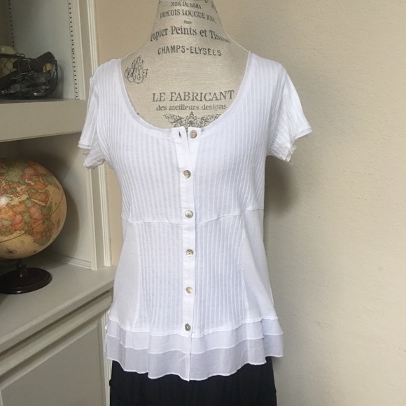 Soft Surroundings Tops - White Cotton Top